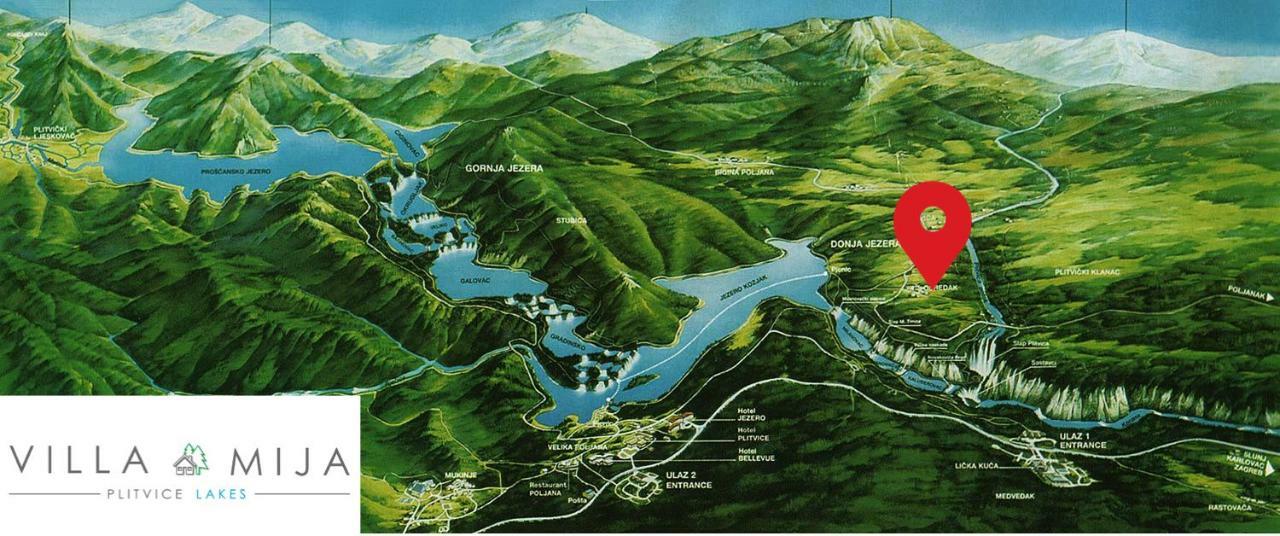 B&B Plitvice Lakes Villa Mija Plitvica selo Dış mekan fotoğraf